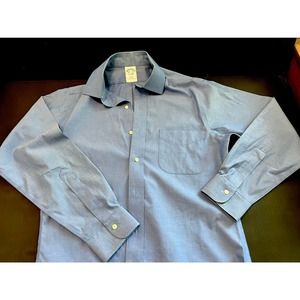 Brooks Brothers Men’s Dress Shirt Blue Slim Fit 14 1/2 - 32